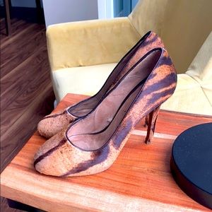 Real horse hair heels